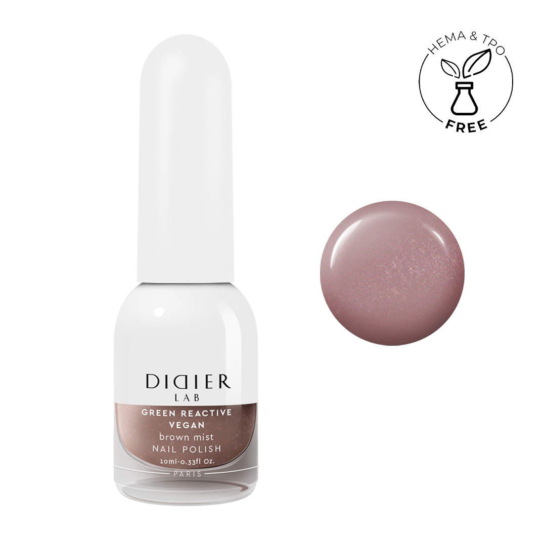 Lac unghii Vegan - Brown Mist "Didier Lab”, 10ml