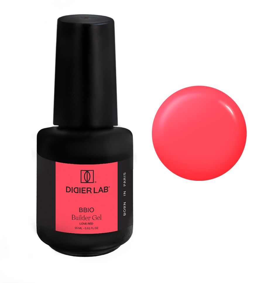 Gel Builder BBIO - ICONIC, Love Red - "Didier Lab" 15ml