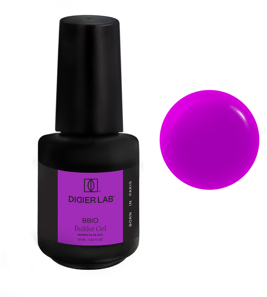 Gel Builder BBIO - GLASS, Magenta Glass - "Didier Lab" 15ml