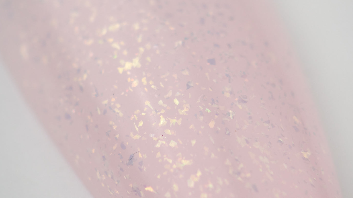 Top Coat Glitter No Wipe - Gold "Didier Lab", 10ml - fara HEMA si TPO