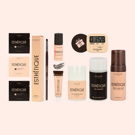 Set complet de îngrijire a sprâncenelor - Maro inchis