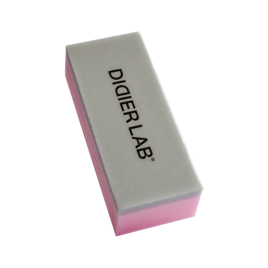 Buffer pentru unghii Roz/Gri, 100/220 "Didier Lab" 1 buc.