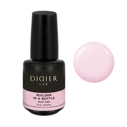 Gel Constructie in Sticla, Didier Lab, 15 ml - Milky Pink
