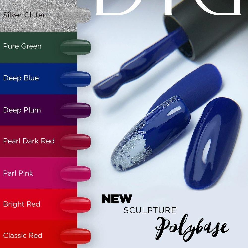 Lac Polibaza Sculpture "Didier Lab", Silver Glitter, 10ml - Didier Lab Romania